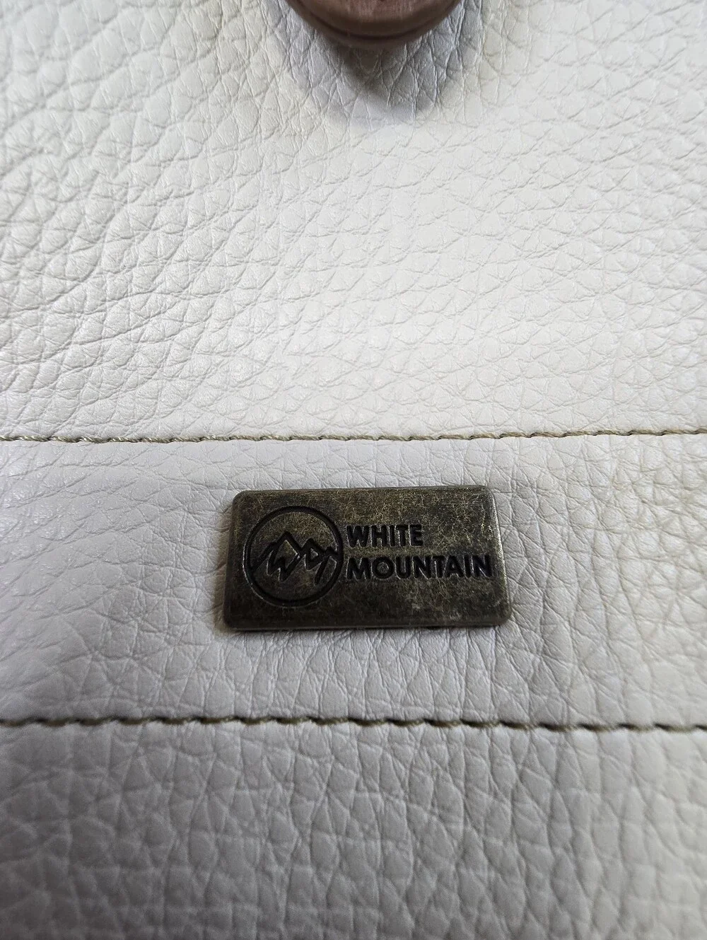 White Mountain Bolton Pebble Leather Backpack